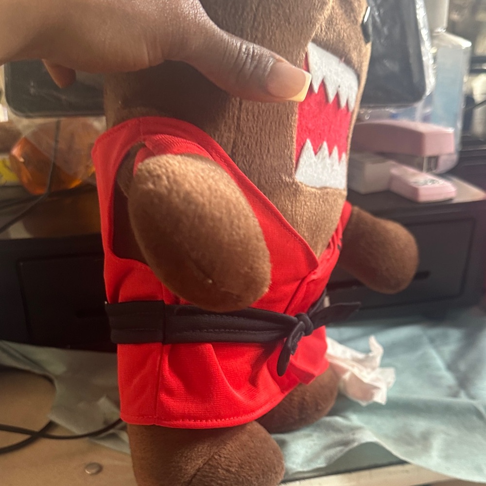 Domo Brown and Red Plush Toy - Picture 5 of 7